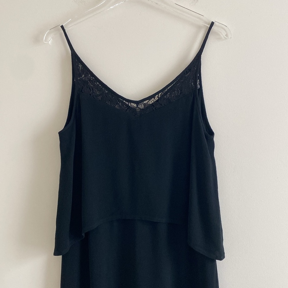 Sandro Tiered Lace Detailed Dress